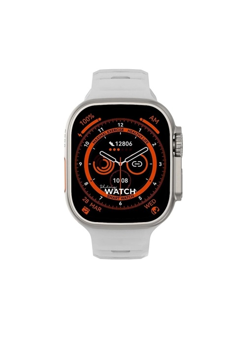 Watch 8 Ultra Smart Watch 49 Mm 2.0 Inç Tam Ekran Akıllı Saat Nfc Kablosuz Şarj Yeni Nesil - Gri