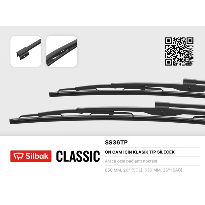 SİLECEK SÜPÜRGESİ BMC PROFESYONEL 650MM SILBAK SS36TP