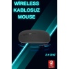 Siyah Wireless Kablosuz Sessiz Mouse Bluetooth Bağlantılı