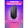 Kablosuz Mouse Fare Şarjlı Bluetooth Wireless Çift Modlu Sessiz