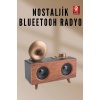 Nostaljik Radyo Bluetooth Bağlantılı Şarjlı Yüksek Ses Kaliteli