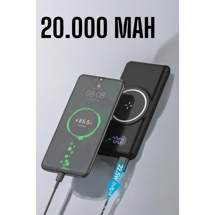 Powerbank Taşınabilir 10.000 Mah Hızlı Şarj Dijital Göstergeli