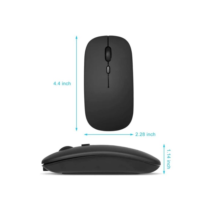 Kablosuz Mouse Fare Şarjlı Bluetooth Wireless Çift Modlu Sessiz