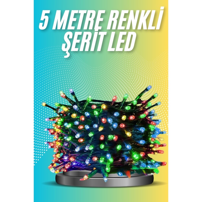 5 Metre Renkli Led Işık Her Ortama Uygun Dekoratif Aydınlatma