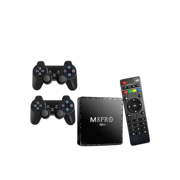 Android Tv Box 2.4g 10k Ultra Hd 2gb Ram 64gb Hafıza 10000 Retro Oyunlu Konsol Game Stick M8 Pro