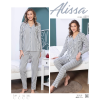 Alissa 6019 Kadın Uzun Kol Pijama Takımı