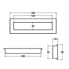 ERKUL 1016 GONCA GÖMME 160 MM MAT SİYAH KULP