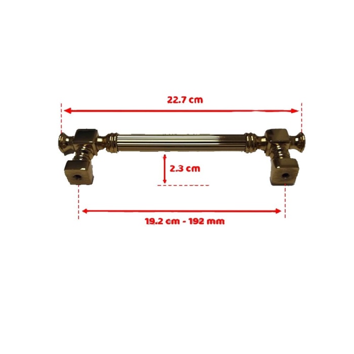 DOĞANLAR AL344  KULP MAT SİYAH 128 MM