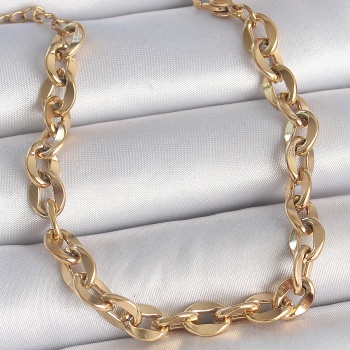 316L Çelik Gold Renk Zincir Model Kadın Bileklik - TJ-BB6936