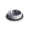 EuroDog 16 Oz Desenli Oval Çelik Köpek Mama Su Kabı 20,5 Cm