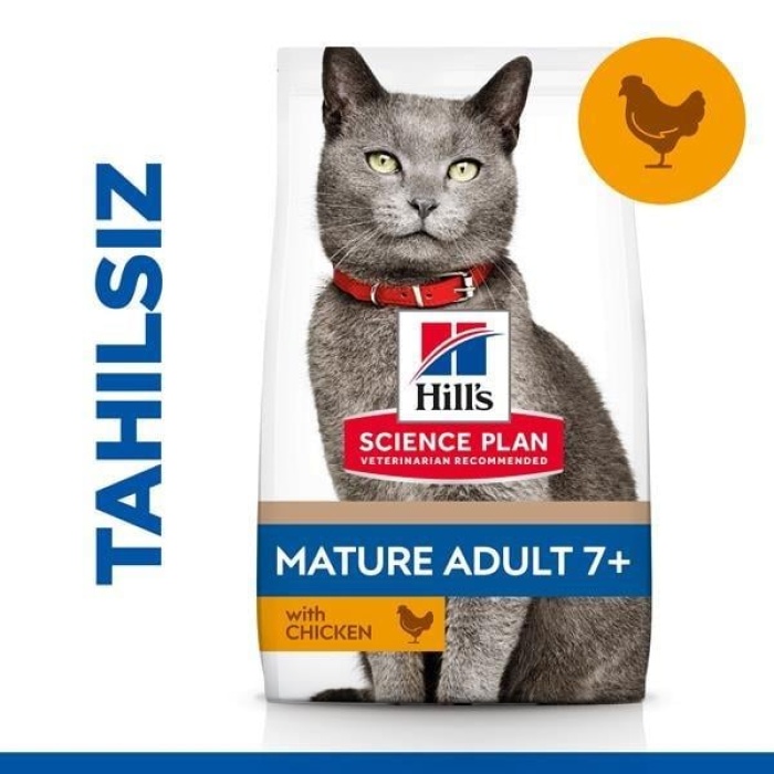 Hills +7 Tahılsız Tavuk Etli Yaşlı Kedi Maması 1,5 Kg