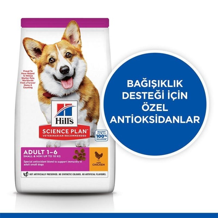 Hills Science Plan Small & Mini Adult Tavuklu Köpek Maması 6 Kg.