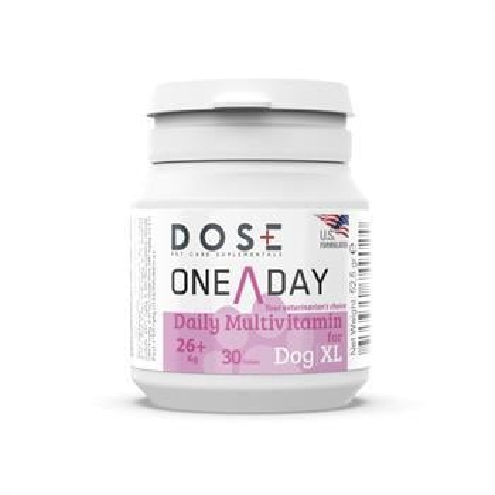 Dose One  A Day  Dog  Köpek XL 26 Kg ++ Multivitamin 30 Tablet