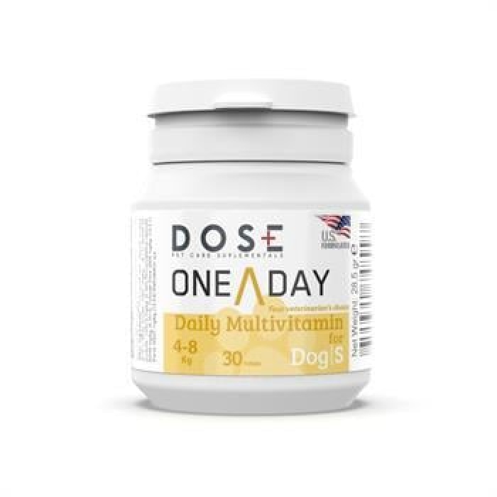 Dose One  A Day  Dog  Köpek S 4-8 Kg Arası Multivitamin 30 Tablet