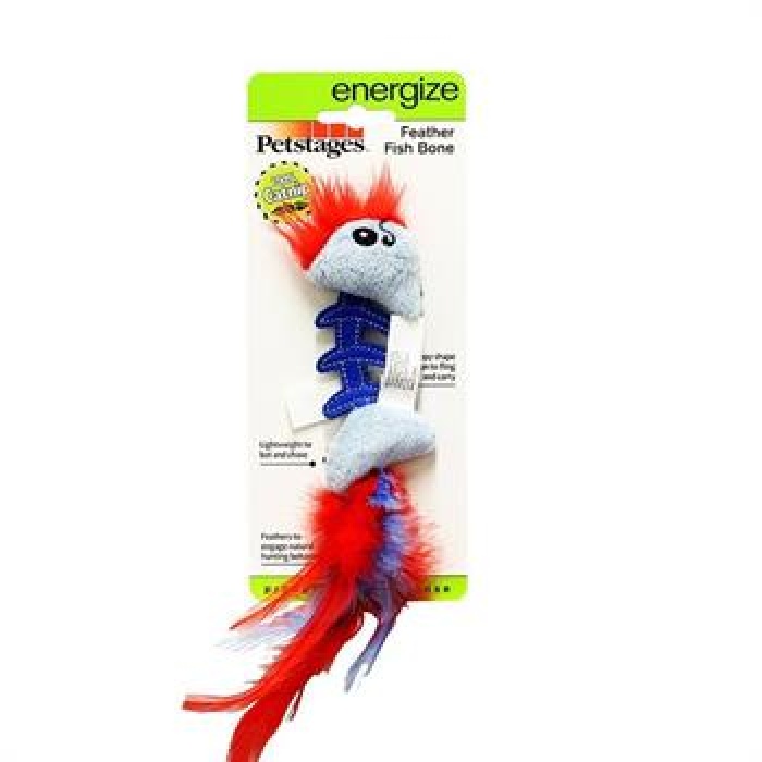 Petstages Feather Fish Bone Catnipli Kedi Oyuncağı