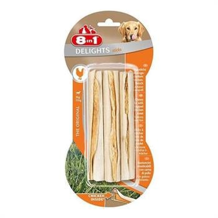 8in1 Delights Bones Tavuklu Sticks Ağız Bakım Kemik Köpek Ödülü 75 Gr