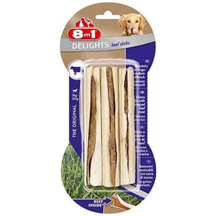 8in1 Delights Bones Biftekli Sticks Köpek Ödülü 75 Gr