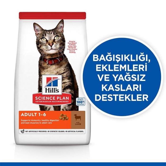 Hills Science Plan Kuzu Etli Yetişkin Kedi Maması 1,5 Kg