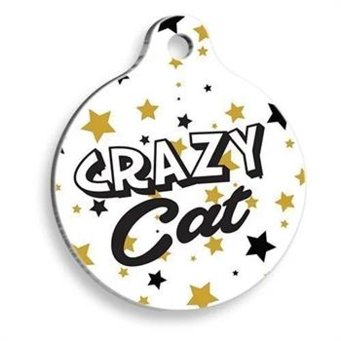 PetTagArt Qr Smart ID Crazy Cat Kedi Künyesi