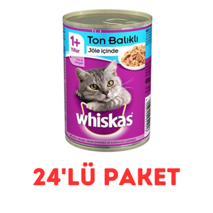 Whiskas Ton Balıklı Kedi Konserve 400 Gr 24LÜ PAKET