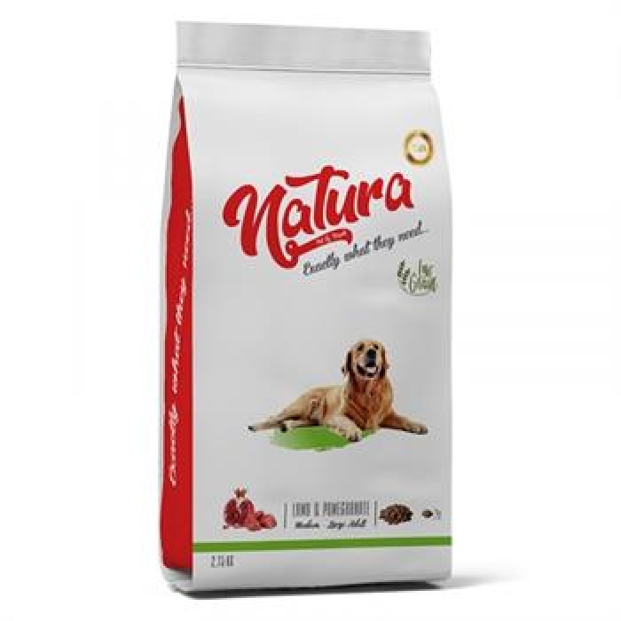 Natura Düşük Tahıllı Kuzu & Nar Mini Irk Yetişkin Köpek Maması 2.75 Kg