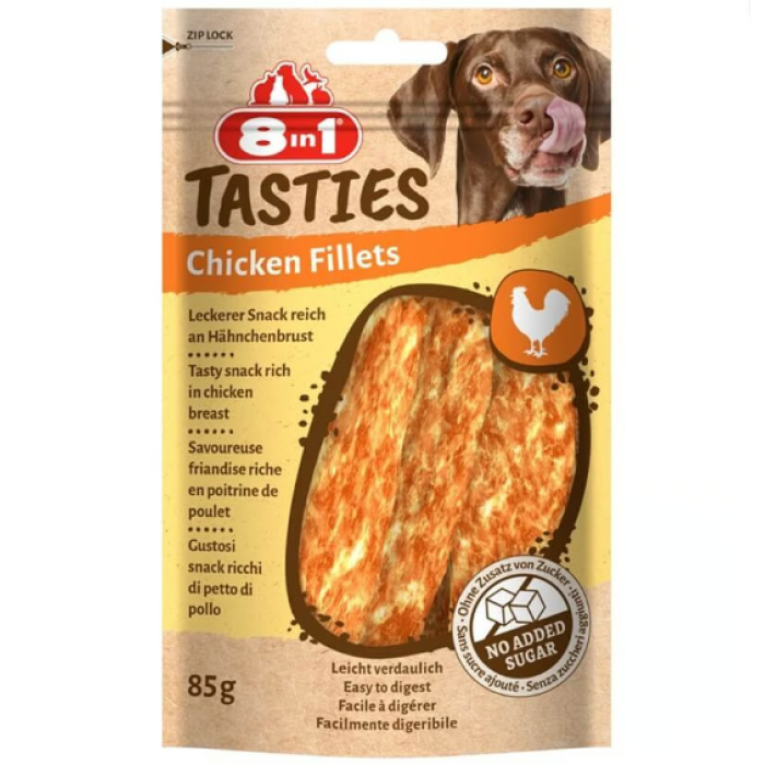 8in1 Tasties Chicken Fillets Tavuk Fileto Köpek Ödülü 85 Gr