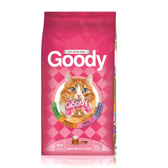 Goody Lamb Kuzulu Yetişkin Kedi Maması 15 Kg