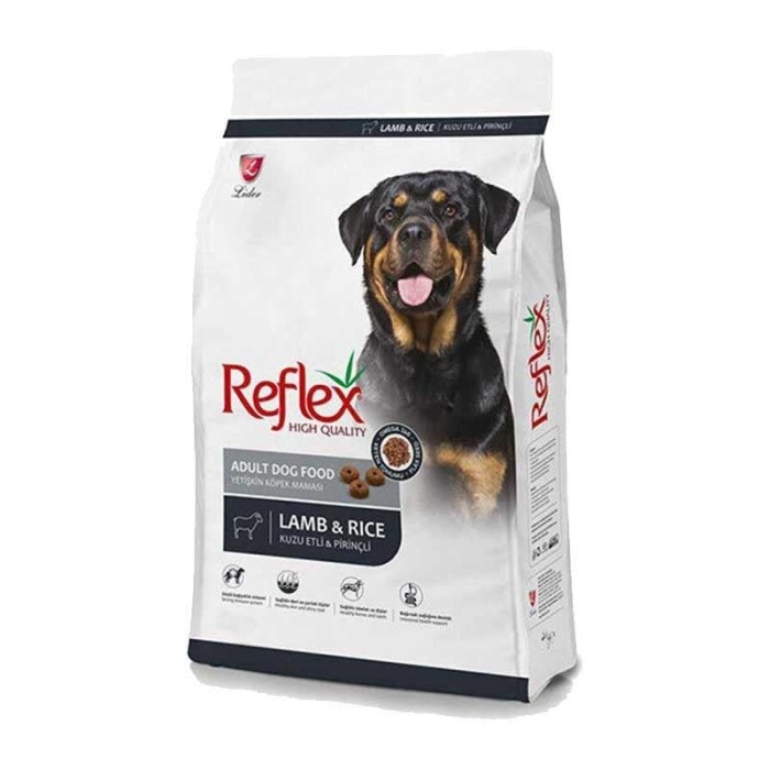 Reflex Kuzulu ve Pirinçli Yetişkin Köpek Maması 15 Kg