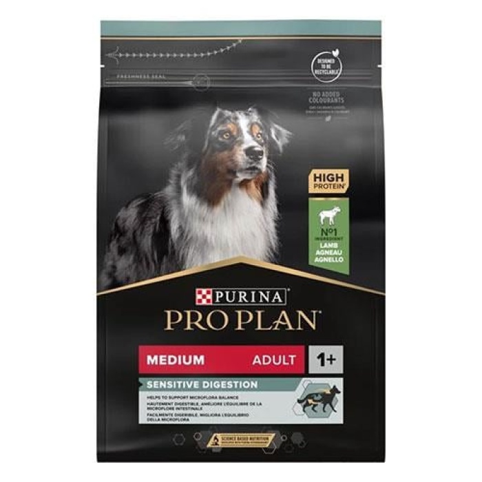 Pro Plan Medium Adult Sensitive Digestion Kuzulu Orta Irk Yetişkin Köpek Maması 3 Kg