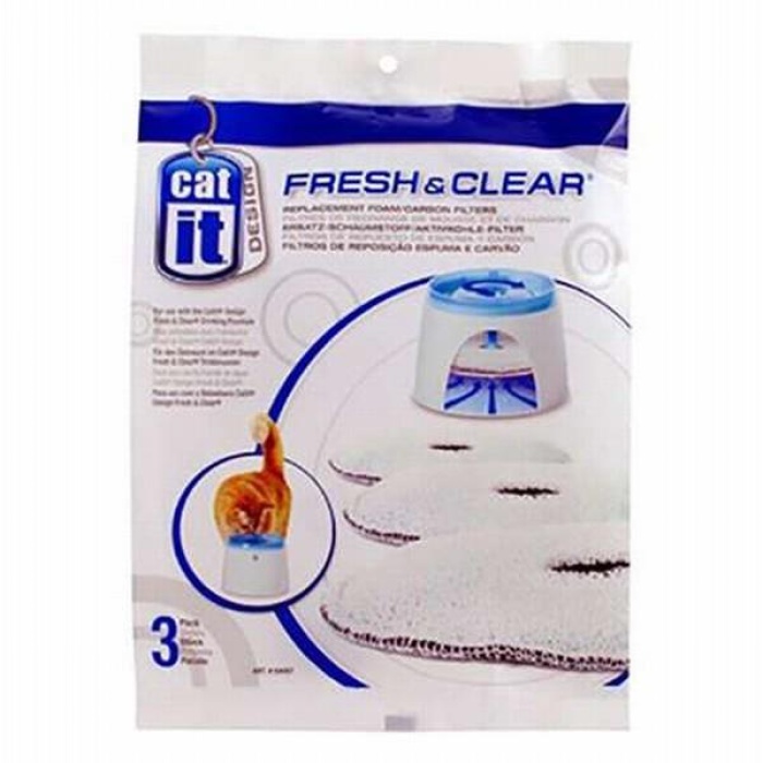 Catit Fresh Clear Otomatik Kedi Su Kabı Yedek Filtresi 55600 İçin 3lü