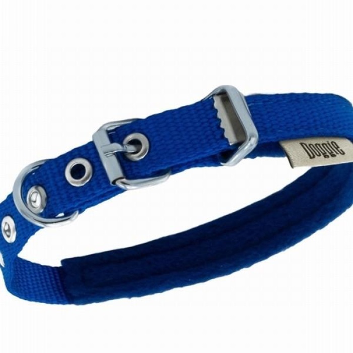 Doggie Polar Pedli Sade Dokuma Köpek Boyun Tasması Royalblue 1,5x20-25 Cm