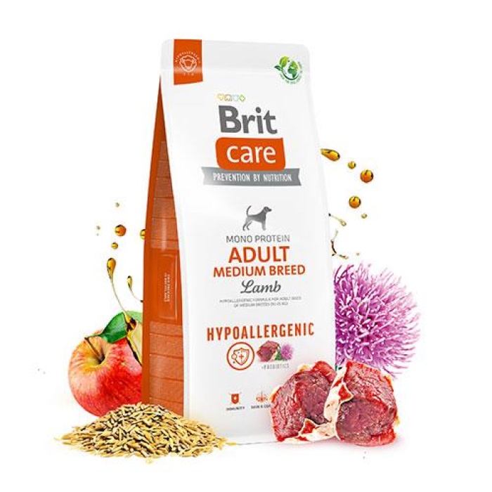 Brit Care Hypoallergenic Adult Medium Breed Kuzulu Orta Irk Yetişkin Köpek Maması 12 Kg