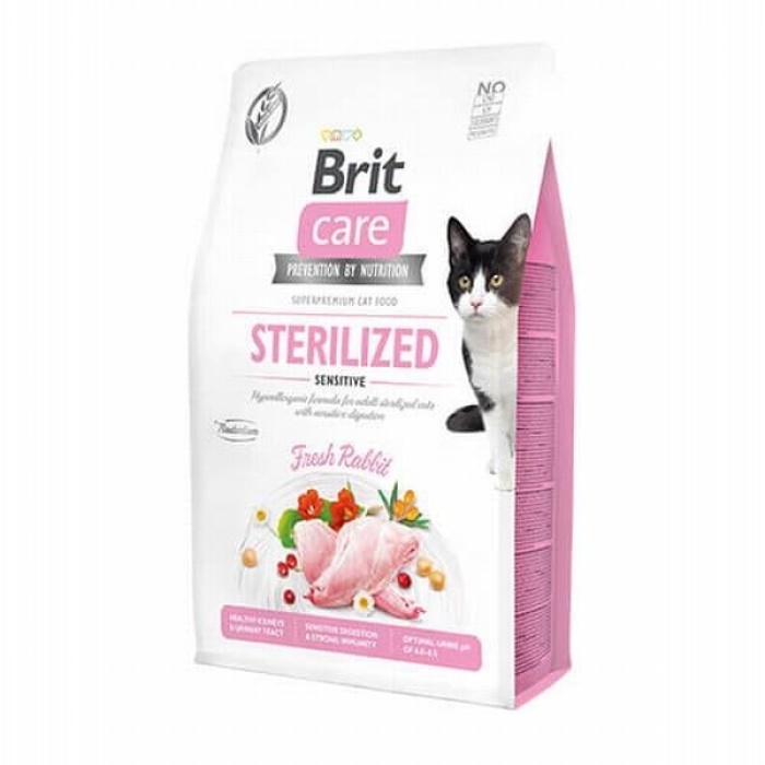 Brit Care Sensitive Hypoallergenic Tavşanlı Tahılsız Kısırlaştırılmış Kedi Maması 7 Kg