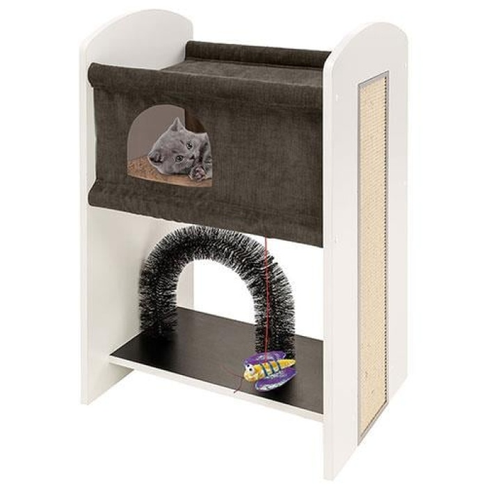 Ferplast Cat Tree Leo Kedi Tırmalama ve Oyun Evi 50x37x84 Cm