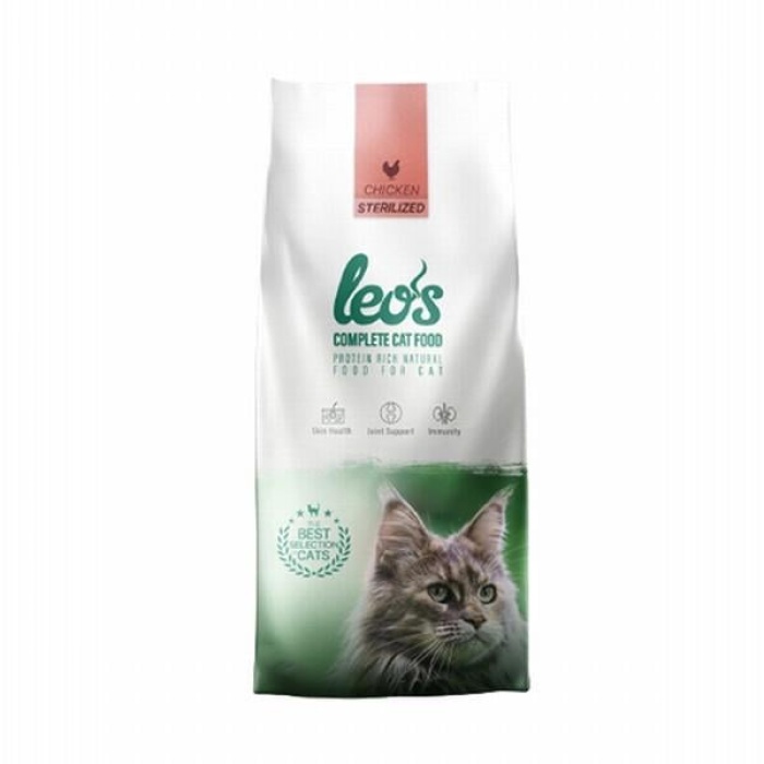 Leos Tavuklu Kısırlaştırılmış Kedi Maması 15 Kg