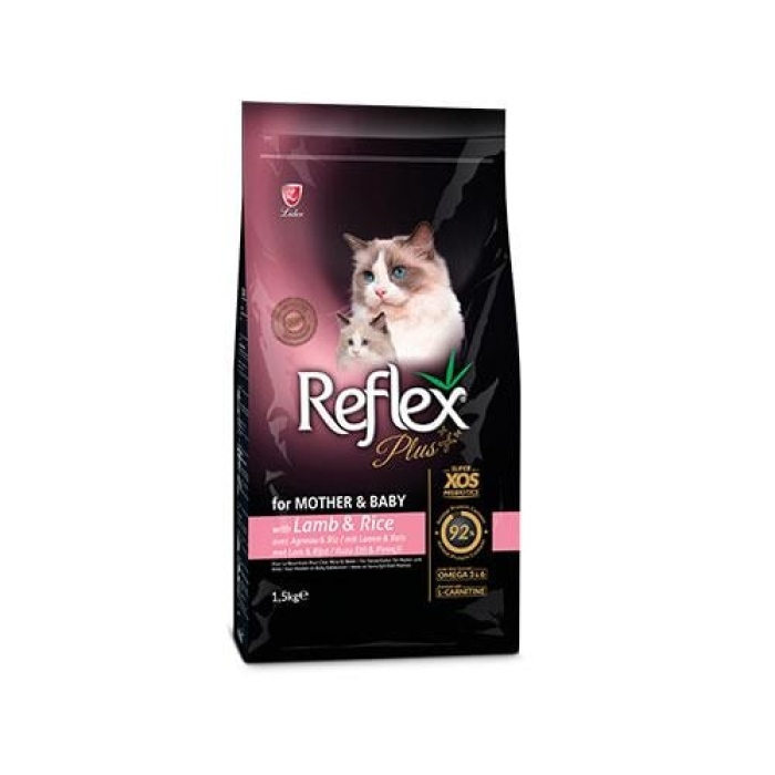 Reflex Plus Mother&Baby Kuzulu ve Pirinçli Yavru Kedi Maması 1,5 Kg