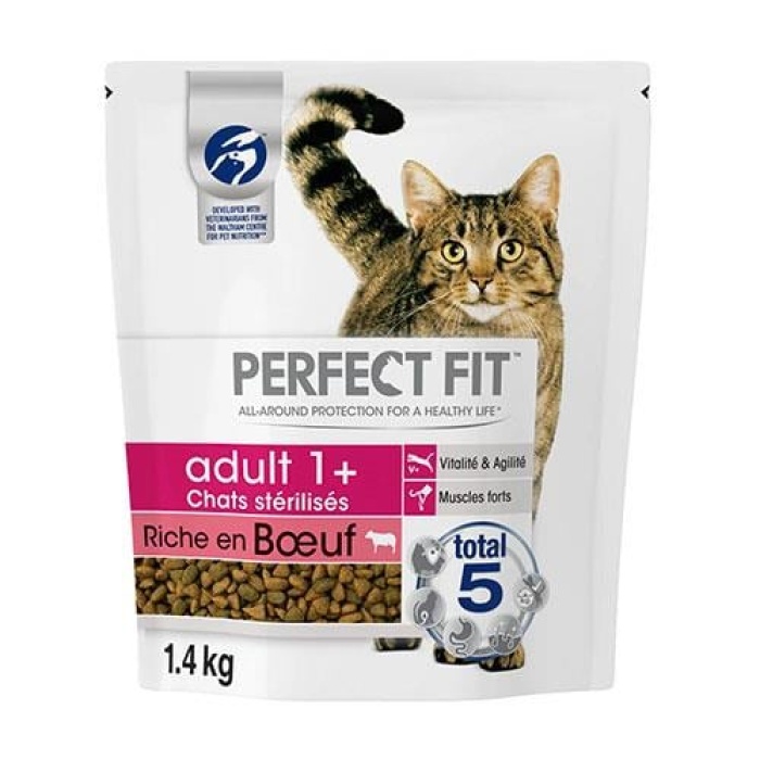 Perfect Fit Sterilised Sığır Etli Kısırlaştırılmış Kedi Maması 1,4 Kg