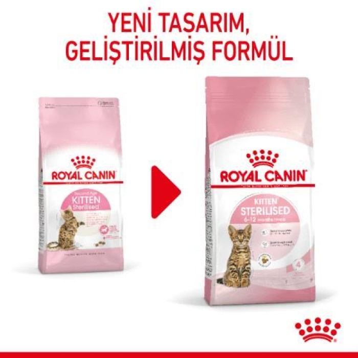 Royal Canin Kitten Sterilised Kısırlaştırılmış Yavru Kedi Maması 2 Kg