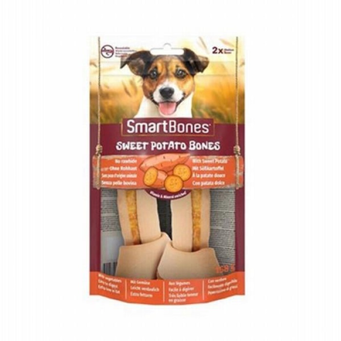 SmartBones Tavuklu Tatlı Patatesli Medium Düğüm Kemik Köpek Ödülü 2li 158 Gr