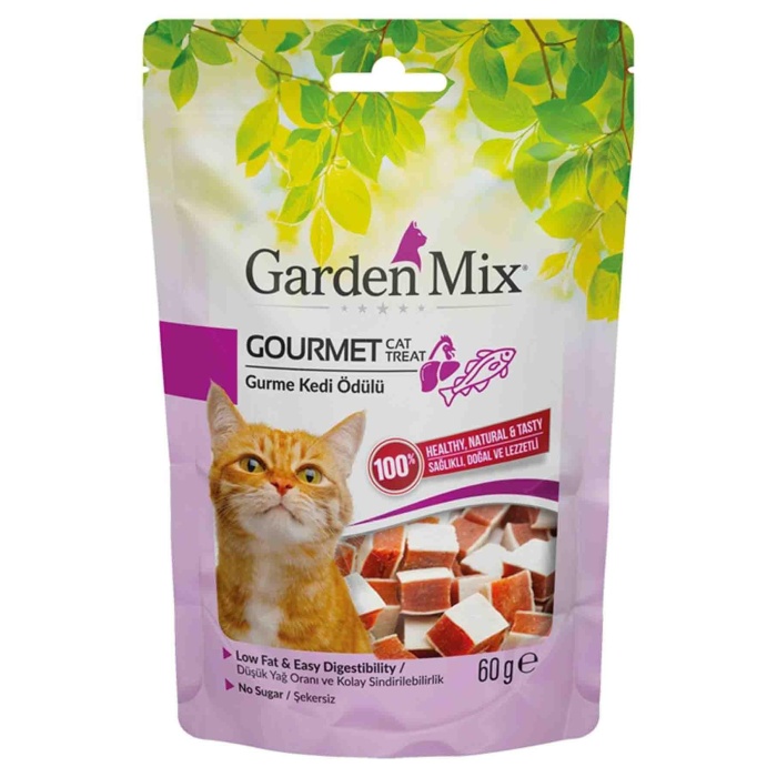 Garden Mix Gurme Tavuk Etli ve Balıklı Kedi Ödülü 60 Gr