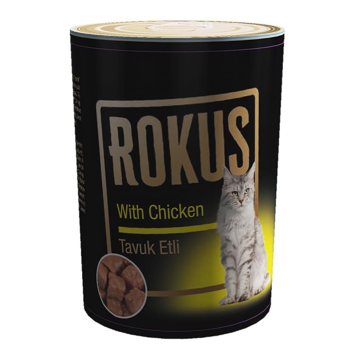 Rokus Tavuklu Kedi Konservesi 410 Gr