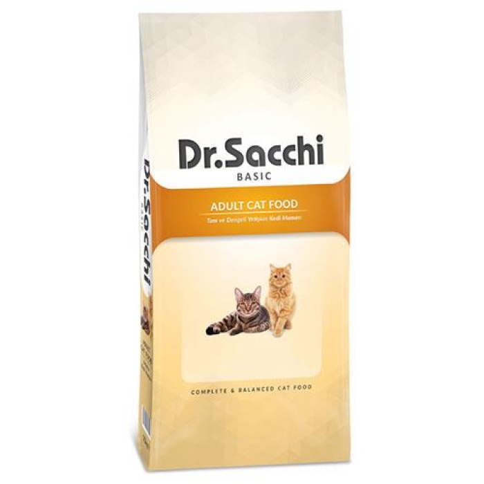 Dr.Sacchi Basic Chicken Tavuklu Yetişkin Kedi Maması 15 Kg