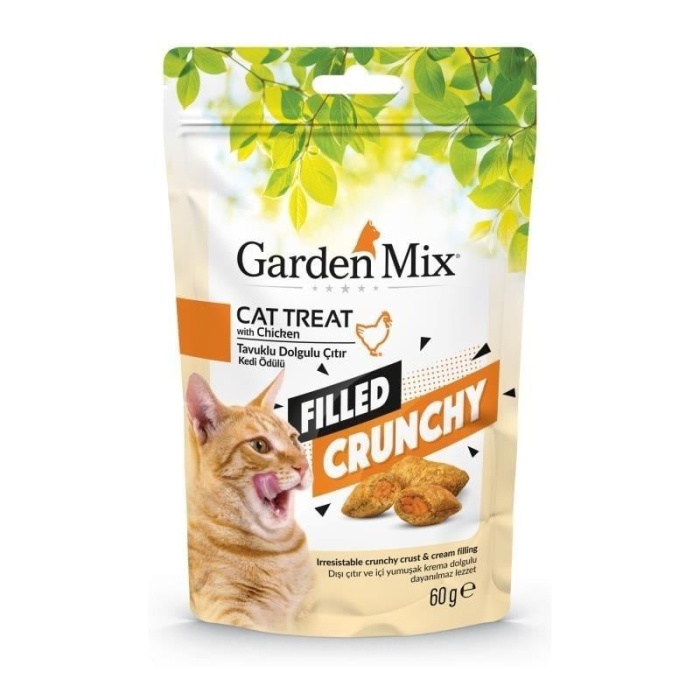 Garden Mix Tavuklu İçi Dolgulu Kedi Ödülü 60 Gr