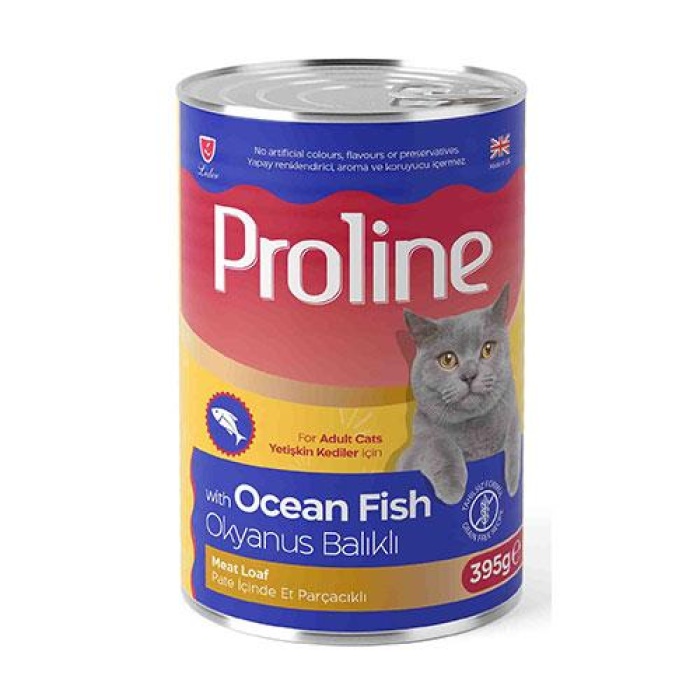 Proline Okyanus Balıklı Pate Yetişkin Kedi Konservesi 395 Gr