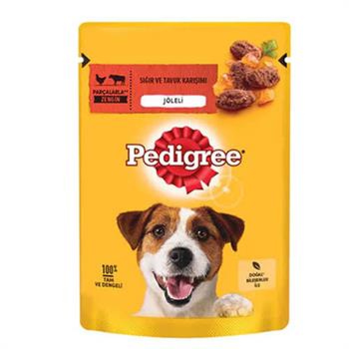 Pedigree Pouch Sığır Etli ve Tavuklu Yetişkin Köpek Konservesi 100 Gr