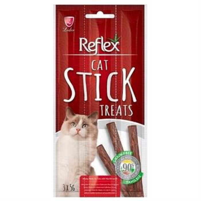 Reflex Stick Biftekli ve Kuzulu Tahılısız Kedi Ödül Çubuğu 3x5 Gr