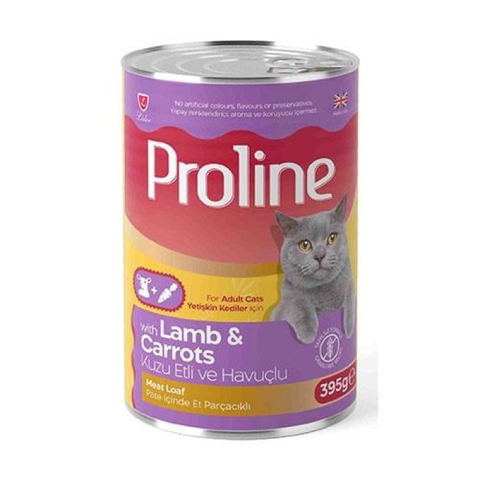 Proline Kuzu Etli ve Havuçlu Pate Yetişkin Kedi Konservesi 395 Gr