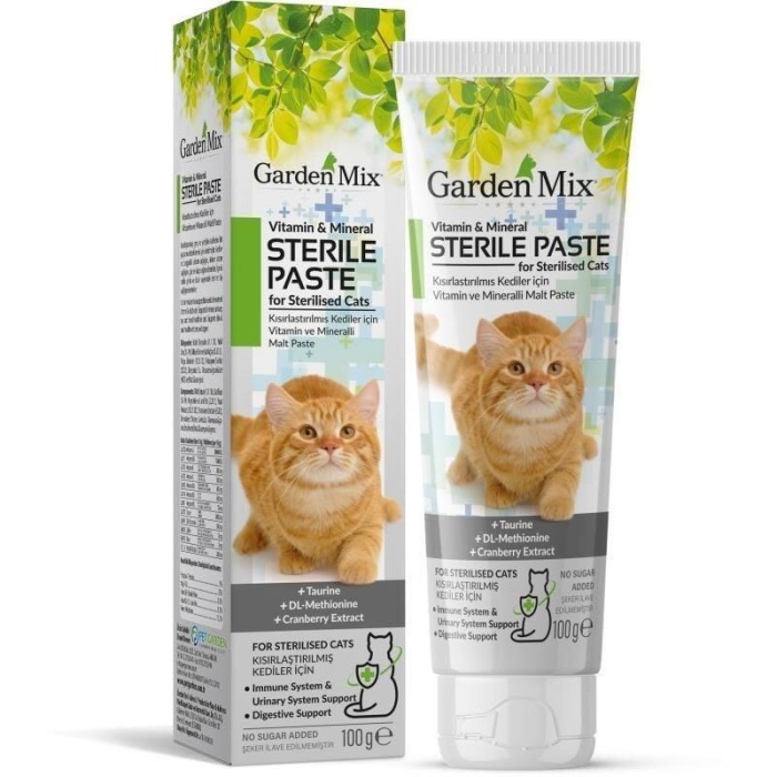 Garden Mix Kedi Steril Multivitamin Macun 100 Gr