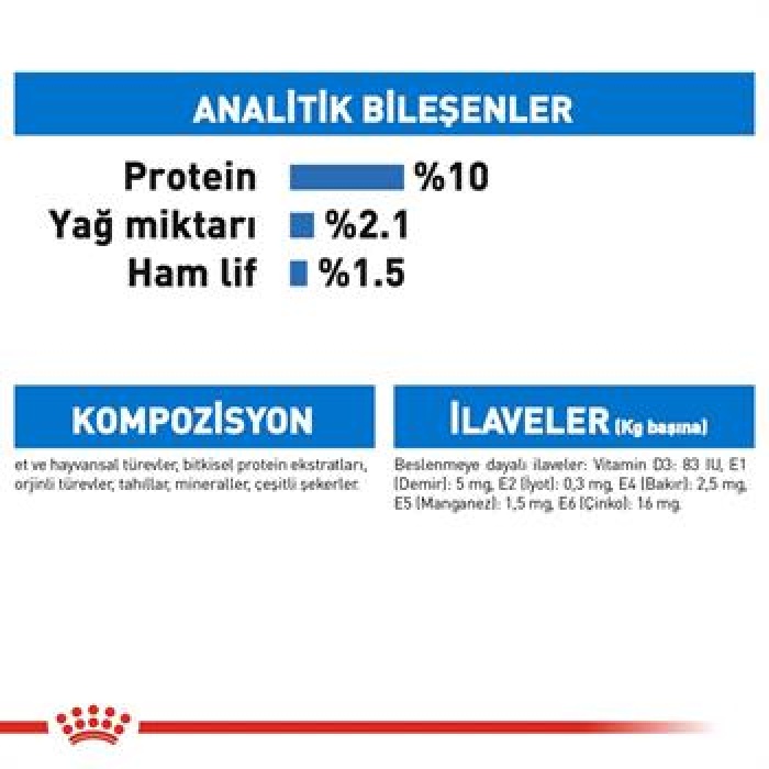 Royal Canin Light Weight Gravy Düşük Kalorili Light Kedi Konservesi 85 Gr