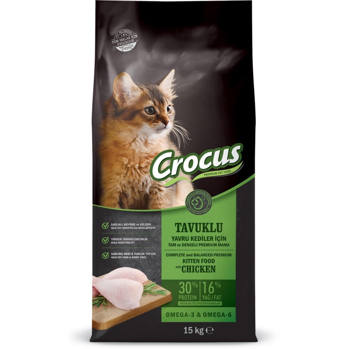 Crocus Tavuk Etli Yavru Kedi Maması 15 Kg